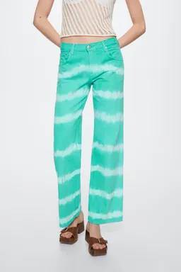 Jeans wideleg tiedye de Mango en Pantalones para argentina