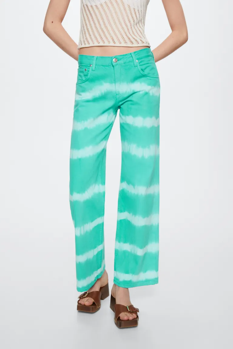 Jeans wideleg tiedye de Mango en Pantalones para argentina