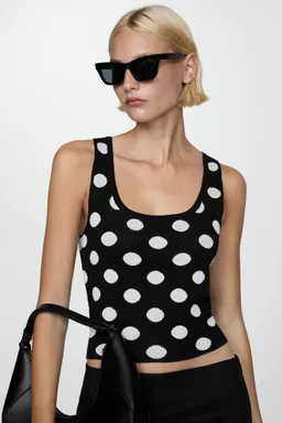Top punto con lunares de Mango en Tops para argentina