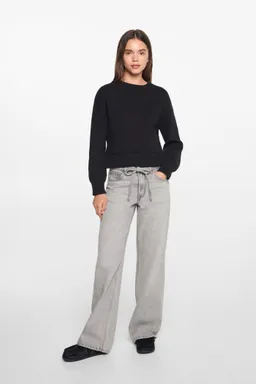 Jeans wideleg con cordón de Mango Teen en Pantalones para argentina