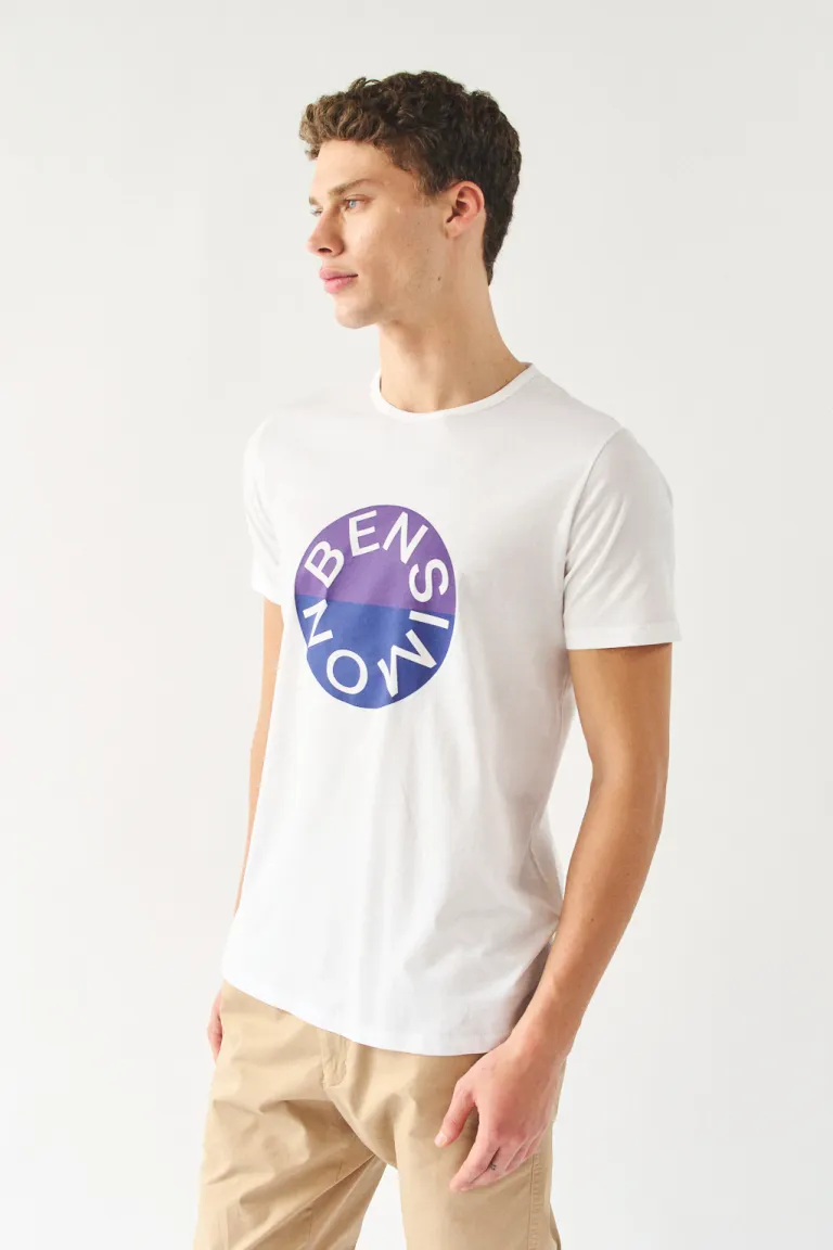 Remera de manga corta con logo estampado para hombre de Bensimon en Remeras y Polos para argentina