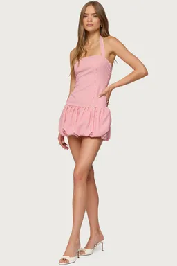Mini vestido falda globo rayas de Edikted en Vestidos para argentina