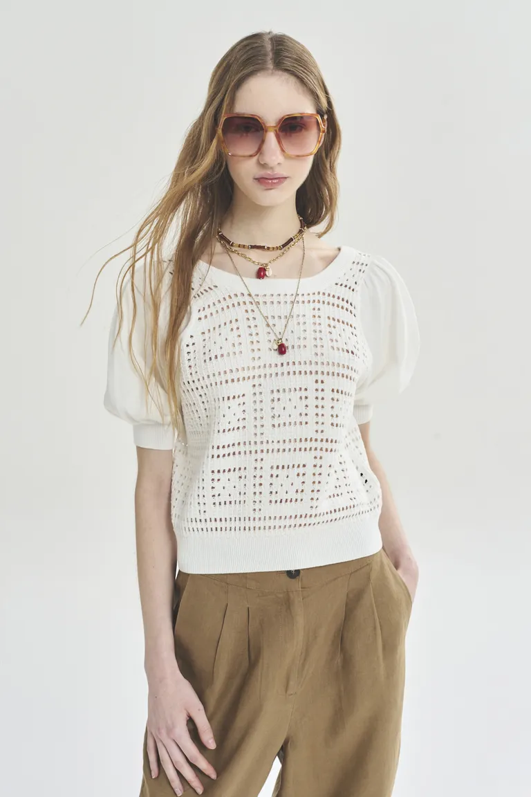 Suéter estilo informal con diseño gráfico para mujer de Akiabara en Buzos y Sweaters para argentina