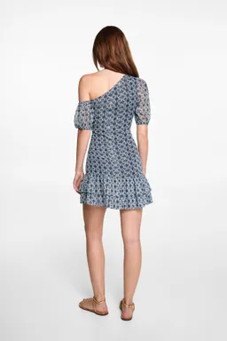 Vestido asimétrico estampado de Mango Teen en Vestidos para argentina