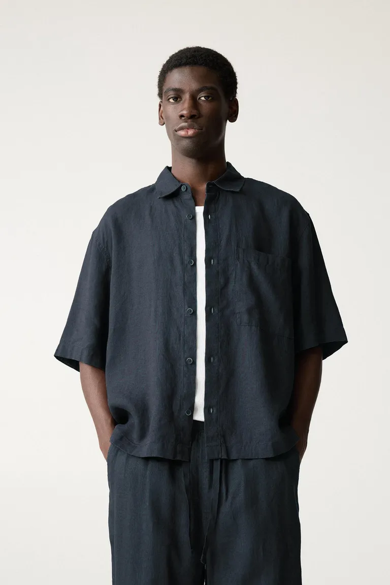 Camisa boxy lino de Pull&Bear en Camisas para argentina