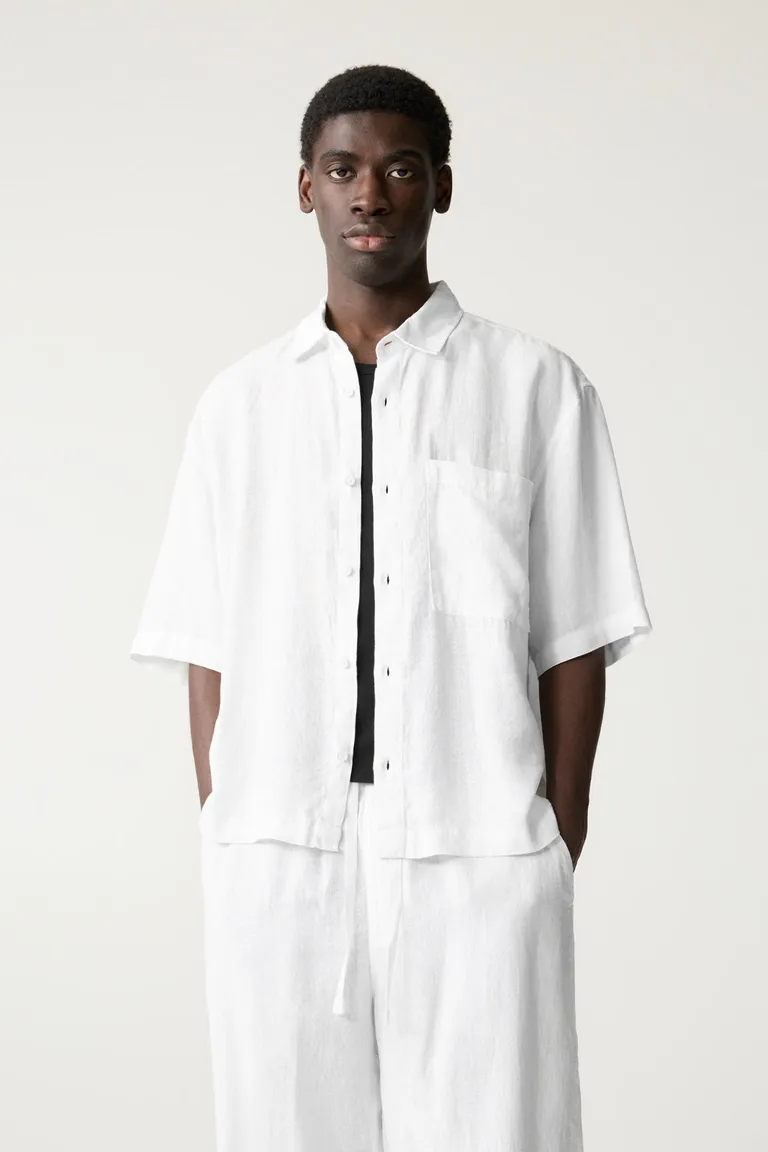 Camisa boxy lino de Pull&Bear en Camisas para argentina