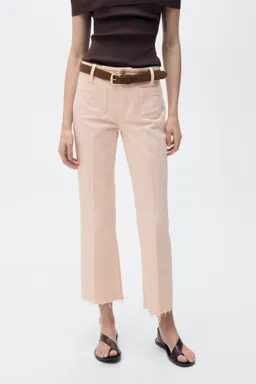Jean flare crop bolsillos de Mango en Pantalones para argentina