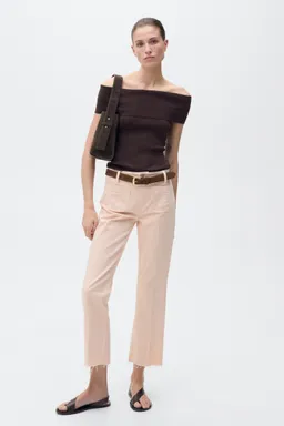 Jean flare crop bolsillos de Mango en Pantalones para argentina