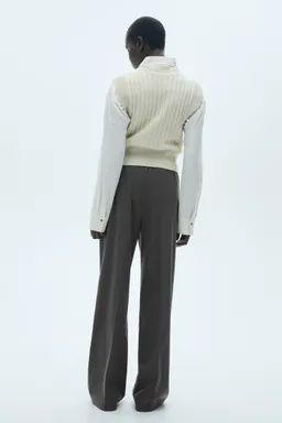 Pantalón recto cintura elástica de Mango en Pantalones para argentina