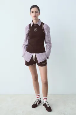 Shorts algodón mensaje estampado de Mango en Shorts para argentina