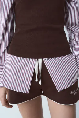 Shorts algodón mensaje estampado de Mango en Shorts para argentina
