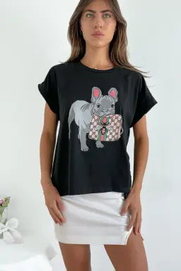 Remera amplia manga rebatible bulldog de Benka en Remeras para argentina