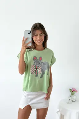 Remera amplia manga rebatible bulldog de Benka en Remeras para argentina