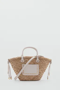 Capazo pequeño fibra natural de Mango en Bolsos y Carteras para argentina