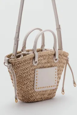 Capazo pequeño fibra natural de Mango en Bolsos y Carteras para argentina