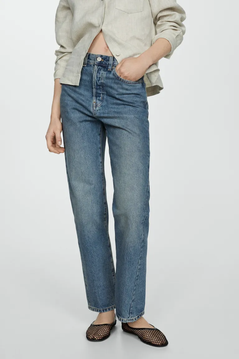 Jeans rectos costuras adelantadas de Mango en Pantalones para argentina