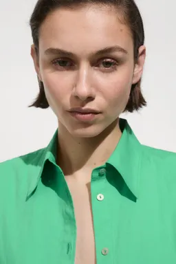 Camisa algodón con botones de Mango en Camisas para argentina