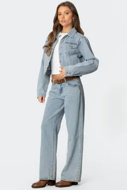 Campera denim barb de Edikted en Chaquetas para argentina