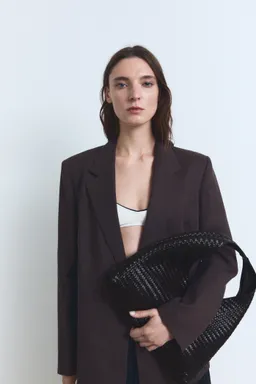 Bolso trenzado hombro de Mango en Bolsos y Carteras para argentina