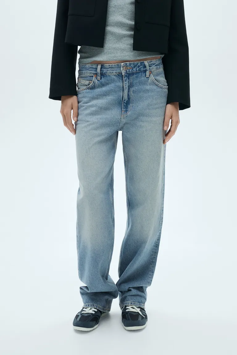 Jeans rectos tiro bajo de Mango en Pantalones para argentina