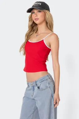 Musculosa rib contraste franky de Edikted en Tops para argentina
