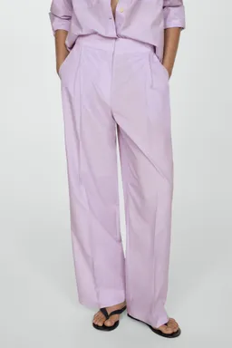Pantalón wideleg rayas de Mango en Pantalones para argentina
