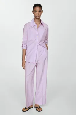 Pantalón wideleg rayas de Mango en Pantalones para argentina