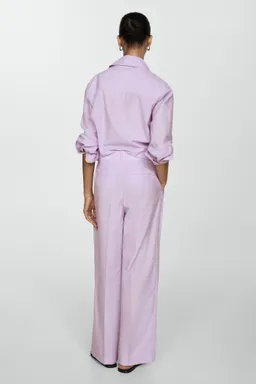 Pantalón wideleg rayas de Mango en Pantalones para argentina