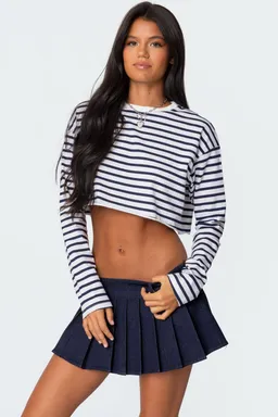 Remera rayada manga larga corta de Edikted en Remeras para argentina