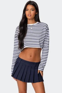 Remera rayada manga larga corta de Edikted en Remeras para argentina
