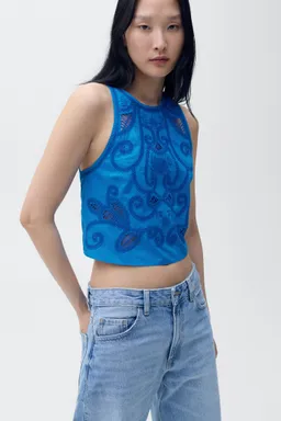 Top bordado algodón de Mango en Tops para argentina