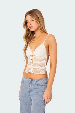 Top encaje transparente espalda de Edikted en Tops para argentina