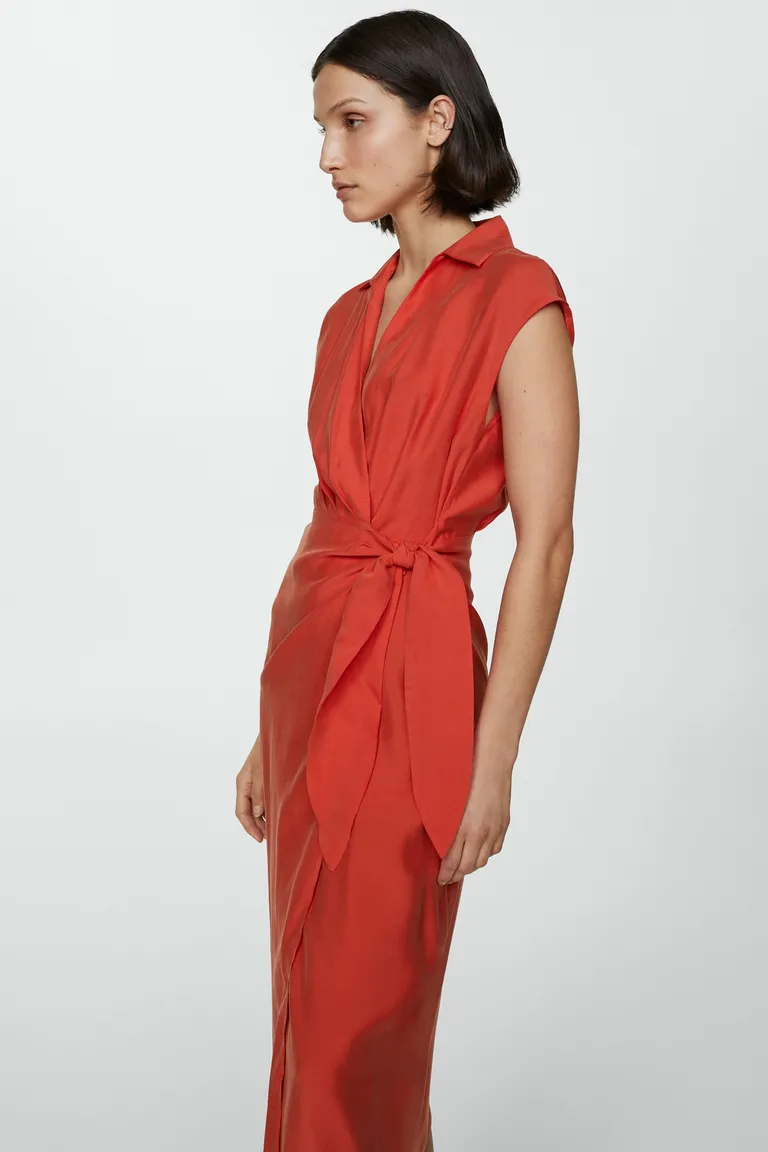 Vestido modal con lazo de Mango en Vestidos para argentina
