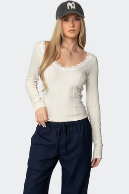 Top mel encaje cuello de Edikted en Tops para argentina