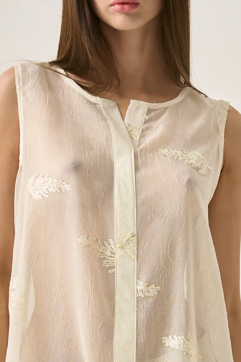 Blusa sin mangas de corte recto y diseño clásico para mujer de Sweet en Blusas para argentina