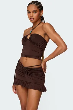 Top halter koda con cuentas de Edikted en Tops para argentina