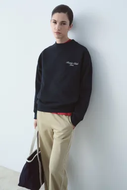 Sudadera oversize con estampado de Mango en Buzos y Sweaters para argentina