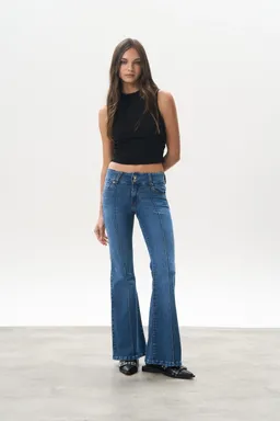 Jean denim oxford tiro bajo milles de Magda en Pantalones para argentina