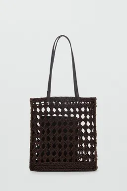 Bolso shopper fibra natural de Mango en Bolsos y Carteras para argentina
