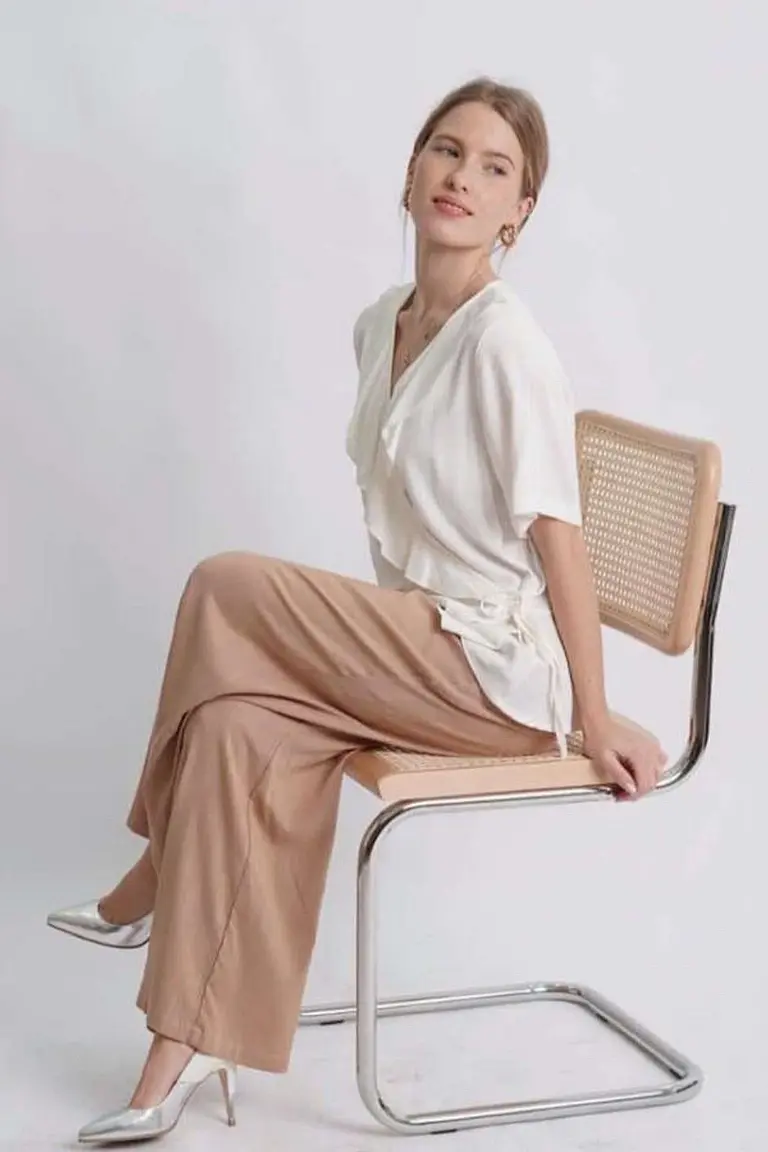 Blusa Volado Cruzada de Hesed en Blusas para argentina