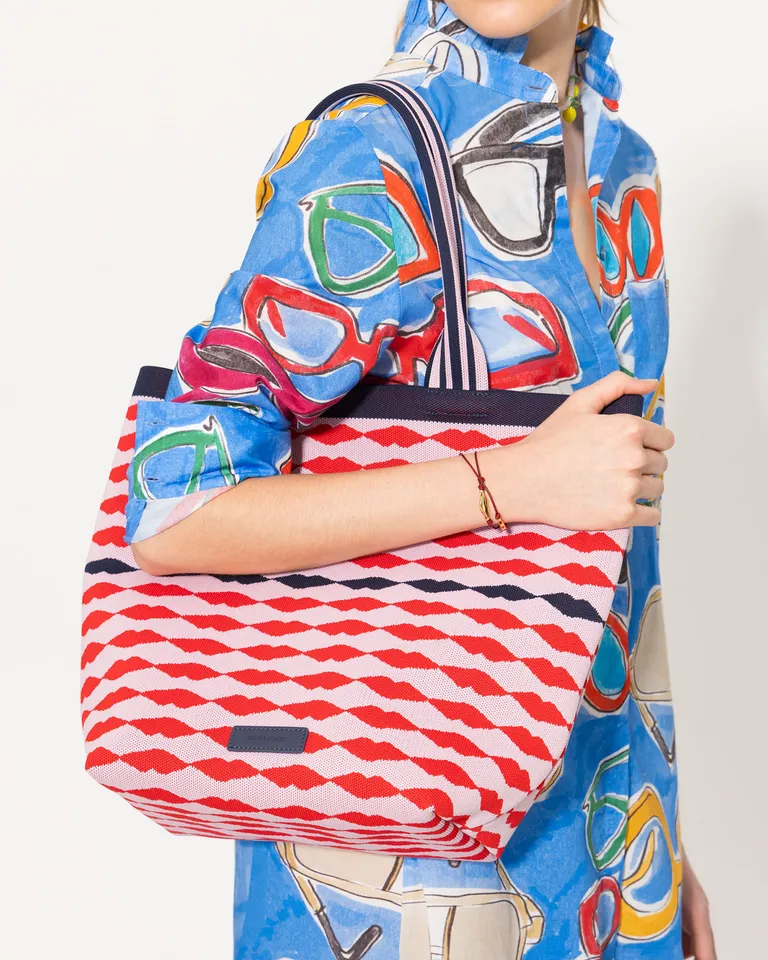 Tote de diseño impreso para mujer, práctico y funcional de Jazmin Chebar en Bolsos y Carteras para argentina