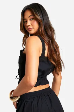 Crop top de encaje de Boohoo en Tops para argentina