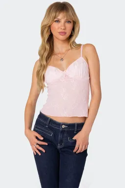 Musculosa angelina encaje de Edikted en Tops para argentina