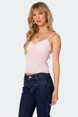 Musculosa angelina encaje de Edikted en Tops para argentina