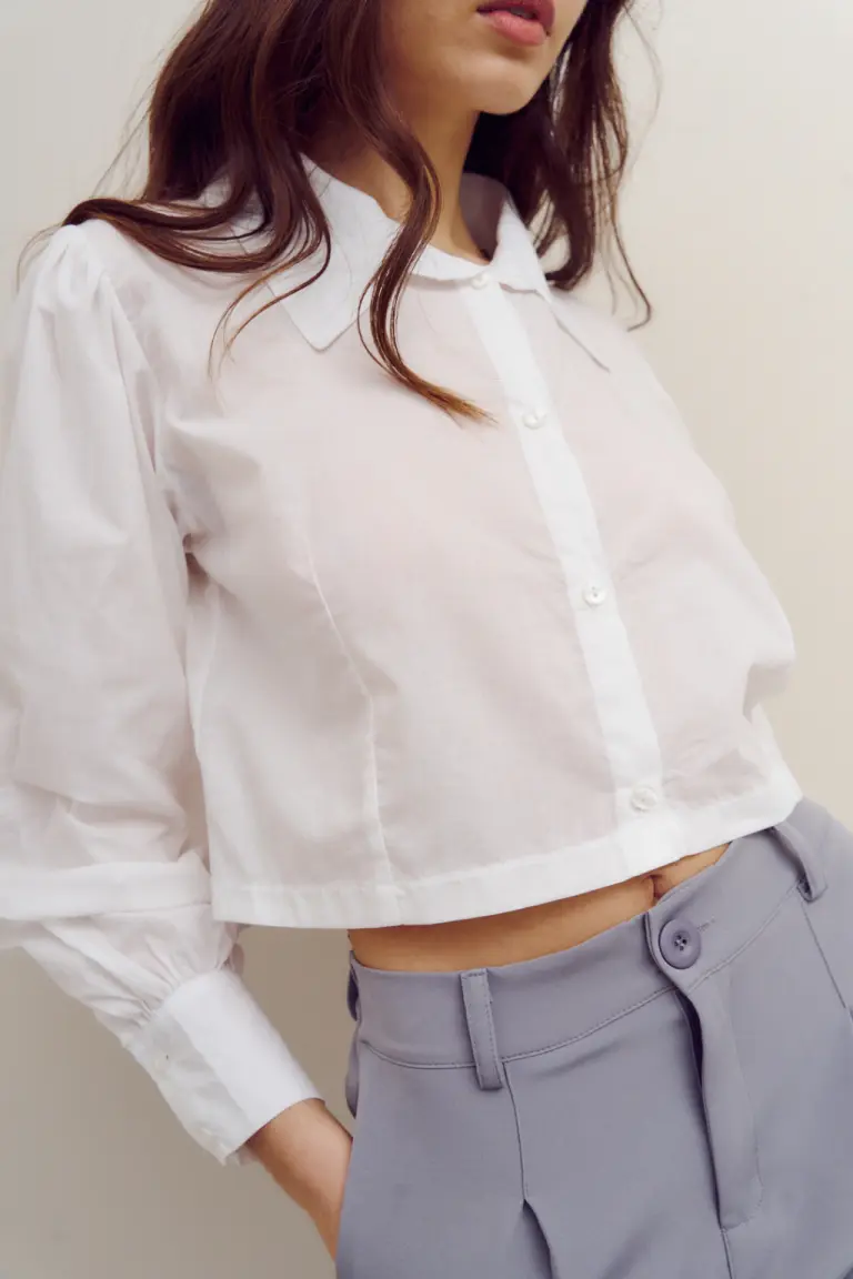 Camisa algodón fruncida de Lemmon en Camisas para argentina