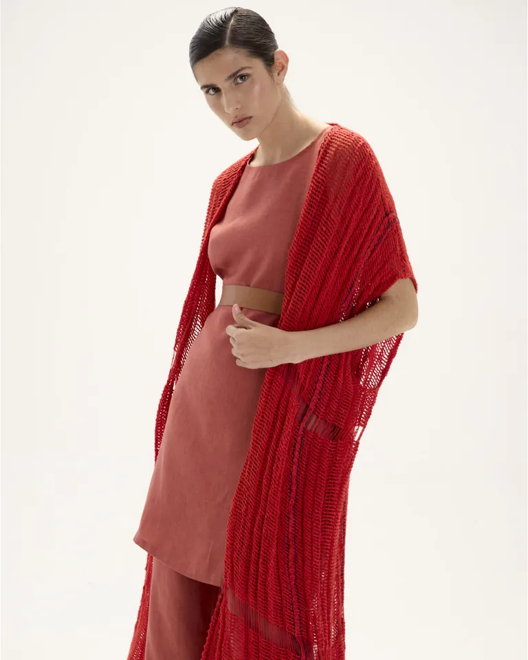 Kimono de algodón con diseño artesanal y acabado único de Blue Sheep en Kimonos para argentina