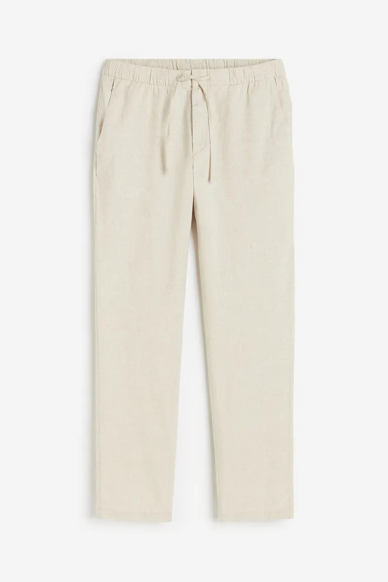Pantalón lino corte regular de H&M en Pantalones para argentina