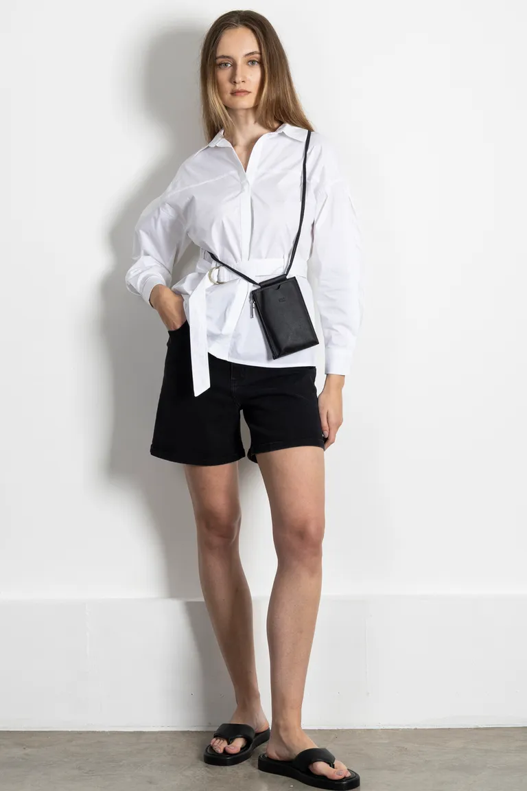 Cartera Cruzada Negra de Diseño Minimalista para Mujer de Kill en Bolsos y Carteras para argentina