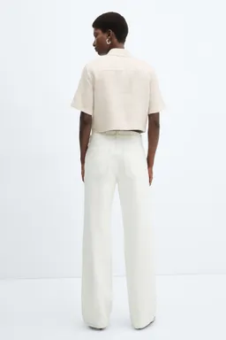 Camisa manga corta lino de Mango en Camisas para argentina
