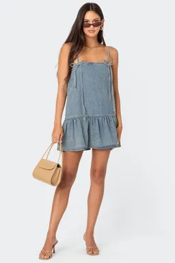 Mini vestido denim dylan de Edikted en Vestidos para argentina